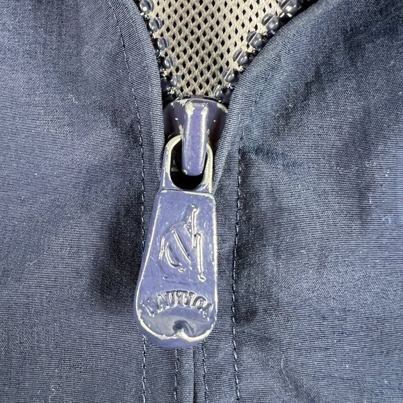 VTG Nautica Challenge Jacket Medium Blue Faded 1/4 Zip Pullover Windbreaker - Picture 7 of 16